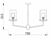 Люстра на штанге Freya Felicity FR5206PL-06FG цвет плафона/подвески Белый, Прозрачный, цвет арматуры Золото-4