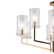 Люстра на штанге Freya Felicity FR5206PL-09FG цвет плафона/подвески Прозрачный, цвет арматуры Золото-2