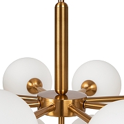 Люстра на штанге Freya Inversion FR5233PL-13BS цвет плафона/подвески Белый, цвет арматуры Латунь-4