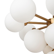 Люстра на штанге Freya Inversion FR5233PL-13BS цвет плафона/подвески Белый, цвет арматуры Латунь-5