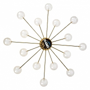 Люстра Freya Celebrity FR5242CL-16BS1 цвет плафона/подвески Белый, Прозрачный, цвет арматуры Латунь-3