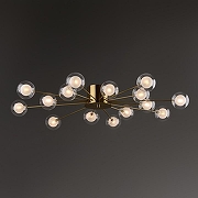 Люстра Freya Celebrity FR5242CL-16BS1 цвет плафона/подвески Белый, Прозрачный, цвет арматуры Латунь-4