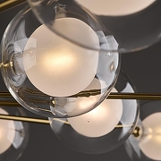 Люстра Freya Celebrity FR5242CL-16BS1 цвет плафона/подвески Белый, Прозрачный, цвет арматуры Латунь-10