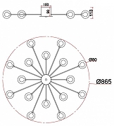 Люстра Freya Celebrity FR5242CL-16BS1 цвет плафона/подвески Белый, Прозрачный, цвет арматуры Латунь-11