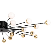Люстра Freya Celebrity FR5242CL-24B цвет плафона/подвески Белый, Золото, цвет арматуры Черный-3