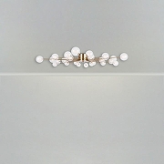 Люстра Freya Celebrity FR5242CL-24BS1 цвет плафона/подвески Белый, Прозрачный, цвет арматуры Латунь-4