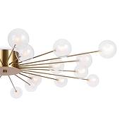 Люстра Freya Celebrity FR5242CL-24BS1 цвет плафона/подвески Белый, Прозрачный, цвет арматуры Латунь-6