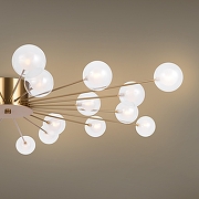 Люстра Freya Celebrity FR5242CL-24BS1 цвет плафона/подвески Белый, Прозрачный, цвет арматуры Латунь-8