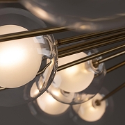 Люстра Freya Celebrity FR5242CL-24BS1 цвет плафона/подвески Белый, Прозрачный, цвет арматуры Латунь-9