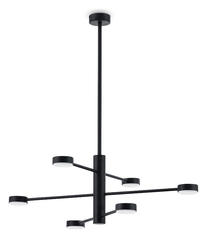 Люстра на штанге Freya Tactic FR5363CL-06B 