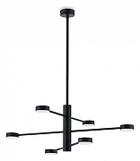 Люстра на штанге Freya Tactic FR5363CL-06B цвет плафона/подвески Черный, цвет арматуры Черный