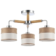 Люстра на штанге Freya Helen FR5329-PL-03-CH цвет коричневый, хром