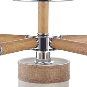 Люстра на штанге Freya Helen FR5329-PL-05-CH цвет плафона/подвески Бежевый, Коричневый, цвет арматуры Коричневый, Хром-5