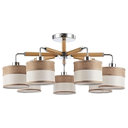 Люстра на штанге Freya Helen FR5329-PL-07-CH цвет коричневый, хром