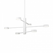 Люстра на штанге Freya Tactic FR5363CL-06W цвет плафона/подвески Белый, цвет арматуры Белый-1