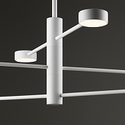 Люстра на штанге Freya Tactic FR5363CL-06W цвет плафона/подвески Белый, цвет арматуры Белый-3