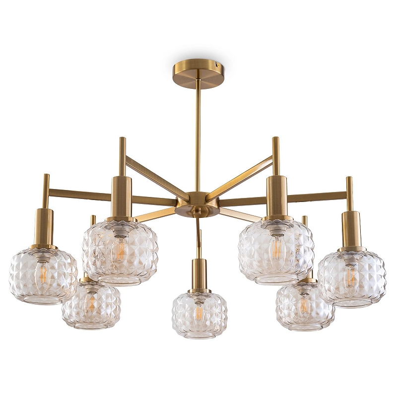 Люстра на штанге Freya Fero FR5366CL-07BS 