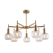 Люстра на штанге Freya Fero FR5366CL-07BS цвет латунь-1