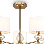 Люстра на штанге Freya Raise FR5369CL-05BS цвет плафона/подвески Белый, цвет арматуры Латунь, Оранжевый-2