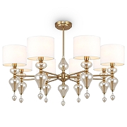 Люстра на штанге Freya Raise FR5369CL-08BS цвет латунь