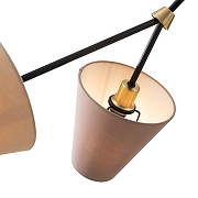 Люстра на штанге Freya Hats FR5370CL-04B цвет плафона/подвески Красный, Синий, Зеленый, цвет арматуры Черный-3