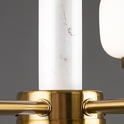 Люстра на штанге Freya Tender FR5373CL-06BS цвет плафона/подвески Белый, цвет арматуры Латунь-4