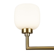 Люстра на штанге Freya Tender FR5373CL-06BS цвет плафона/подвески Белый, цвет арматуры Латунь-5