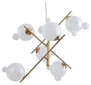 Люстра Freya Flaty FR5374PL-06BS цвет латунь