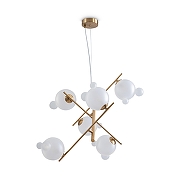 Люстра Freya Flaty FR5374PL-06BS цвет латунь-1