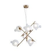 Люстра Freya Flaty FR5374PL-06BS цвет латунь-3