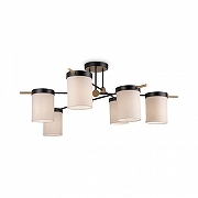 Люстра Freya Bogy FR5377CL-06B цвет плафона/подвески Бежевый, цвет арматуры Черный-1