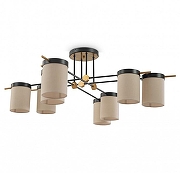 Люстра Freya Bogy FR5377CL-08B цвет плафона/подвески Бежевый, цвет арматуры Черный