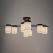 Люстра Freya Bogy FR5377CL-08B цвет плафона/подвески Бежевый, цвет арматуры Черный-1