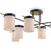 Люстра Freya Bogy FR5377CL-08B цвет плафона/подвески Бежевый, цвет арматуры Черный-4