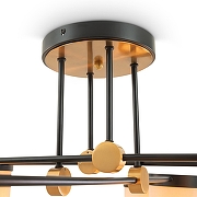 Люстра Freya Bogy FR5377CL-08B цвет плафона/подвески Бежевый, цвет арматуры Черный-7