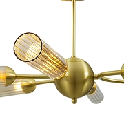 Люстра на штанге Freya Borgy FR5379CL-06G цвет плафона/подвески Оранжевый, цвет арматуры Золото-6