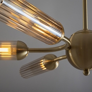 Люстра на штанге Freya Borgy FR5379CL-06G цвет плафона/подвески Оранжевый, цвет арматуры Золото-9