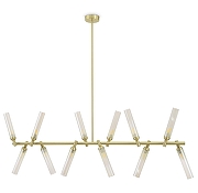 Люстра на штанге Freya Borgy FR5379PL-12G цвет золото