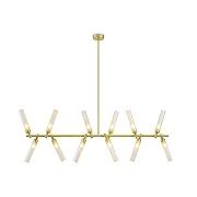 Люстра на штанге Freya Borgy FR5379PL-12G цвет золото-1