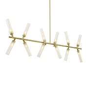 Люстра на штанге Freya Borgy FR5379PL-12G цвет золото-2