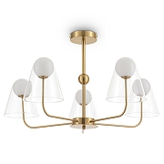 Люстра на штанге Freya Doublety FR5382PL-05BS цвет латунь