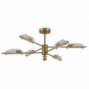 Люстра на штанге Freya Baret FR5420CL-06BS цвет плафона/подвески Прозрачный, цвет арматуры Латунь