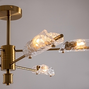 Люстра на штанге Freya Baret FR5420CL-06BS цвет плафона/подвески Прозрачный, цвет арматуры Латунь-4