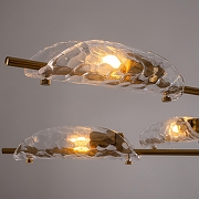 Люстра на штанге Freya Baret FR5420CL-08BS цвет плафона/подвески Прозрачный, цвет арматуры Латунь-5