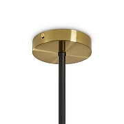 Люстра на штанге Freya Lora FR5432PL-08BBS цвет плафона/подвески Серый, цвет арматуры Латунь, Черный-6