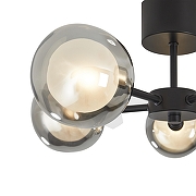 Люстра на штанге Freya Shimmer FR5435PL-05B цвет плафона/подвески Светло-серый, цвет арматуры Черный-3