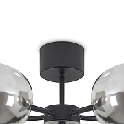 Люстра на штанге Freya Shimmer FR5435PL-05B цвет плафона/подвески Светло-серый, цвет арматуры Черный-4