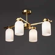 Люстра на штанге Freya Kamelia FR5446PL-04BS1 цвет латунь-1