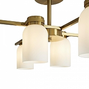 Люстра на штанге Freya Kamelia FR5446PL-06BS цвет плафона/подвески Белый, цвет арматуры Латунь-4