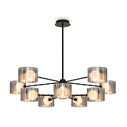 Люстра на штанге Freya Flight FR5544CL-10B цвет черный-1